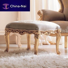 Classic footrest GEMMAfabricleatherbeech