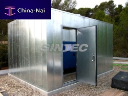 Wall-mounted acoustic panel AISFN 100for facade claddingfor partition wallmetal