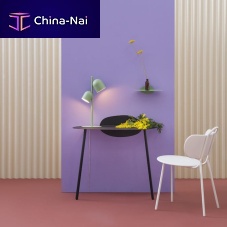 Wall-mounted desk surfacefree-standingcontemporarypainted metal