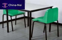 Contemporary table TV FRRironpainted steelHPL