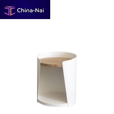 Contemporary bedside table ARMANDoakMDFsteel