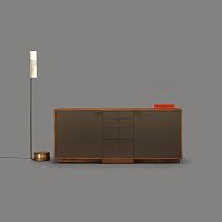 Contemporary sideboard LINEGROUND SERVERoakwalnutcherrywood