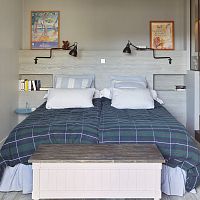 Double bed headboard contemporaryoakcustom