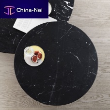 Contemporary coffee table VIPP423oakaluminummarble