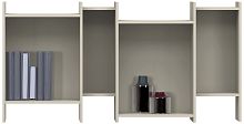 Modular bookcase COMOwall-mountedcontemporarywooden