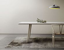 Contemporary dining table ARINmarblestainless steelrectangular
