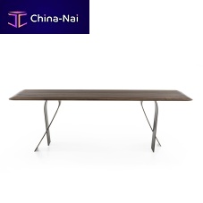 Contemporary table NASTROoaksolid woodwalnut