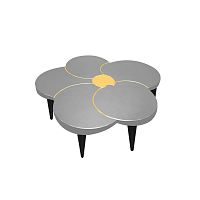 Contemporary coffee table Tiarwoodenlacquered wood basehome