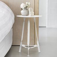 Contemporary side table TWIST PETITpowder-coated steelpowder-coated steel baseround