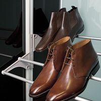 Contemporary shoe rack aluminum