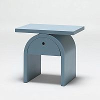 Contemporary bedside table Arcomlacquered MDFlacquered MDF baserectangular