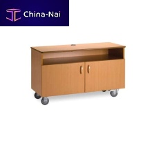 Contemporary TV cabinet 675on casterswith DVD player shelf2-door