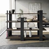 Free-standing bookcase KYOTO contemporarymatte lacquered woodglossy lacquered wood