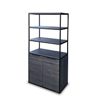 High sideboard AACHENcontemporaryoaksteel