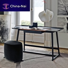 Free-standing desk Recipio '14contemporarysheet steelleather