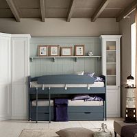 Bunk bed N15 pull-outsinglecontemporary