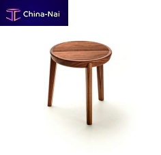 Contemporary coffee table BELLEVUEwoodenrectangularround
