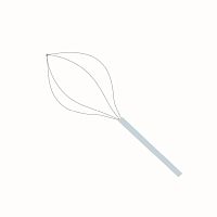 Biliary stone extraction endoscopic basket SMMB-CBstraighttipless