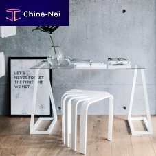 Contemporary trestle LUMEpowder-coated steel