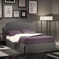 Double bed ERMEStraditionalupholsteredwith headboard