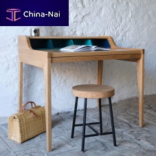 Scandinavian style secretary desk REMIX oakMDFwith storage