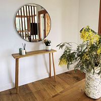 Contemporary sideboard table Malakfirsolid wood baserectangular
