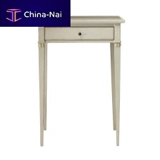 Gustavian style side table GUS085 teakrectangularwith drawer