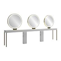 Contemporary dressing table QL 6Pmelaminefreestandingfor hairdressers