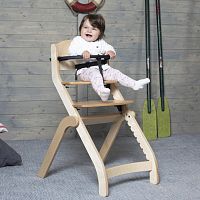 Standard highchair Kiddobeechwalnutwenge