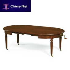 Traditional table T-456walnutbeechbronze