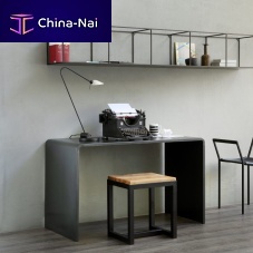 Minimalist design desk SOLITAIREsheet steelpanel end
