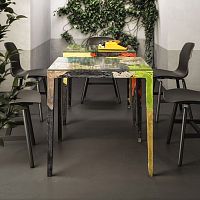 Bistro table Rememberme original designglassresin