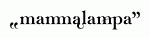   Mammalampa