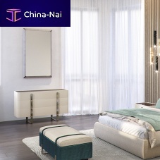 Contemporary chest of drawers EDENwoodensteelupholstered