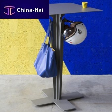 Industrial design high bar table Diablo steelsteel basesquare