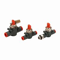 Manual valve V2V L, V3V L seriesshut-offfor compressed airin-line
