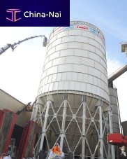 Bolted silo weldedcementfor powders