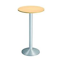 Contemporary high bar table TDM/H/ALbeechaluminum baseround