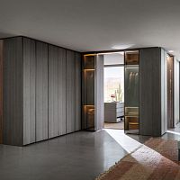 Contemporary walk-in wardrobe GLISS MASTER - SISTEMA 7lacquered woodglossy lacquered woodglass