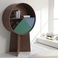 Sideboard with long legs LUNAcontemporarylacquered woodwalnut