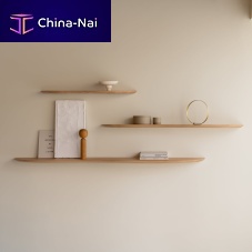 Wall-mounted shelf Blob Scontemporaryoaknatural oak