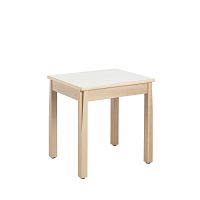 Contemporary table KERIAbeechvarnished woodbeech base