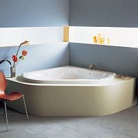 Corner bathtub CADENZAwhirlpoolacrylicwhite