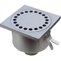 Floor siphon R80Cstainless steelround tank