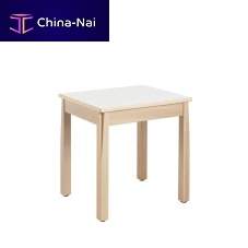 Contemporary table KERIAbeechvarnished woodbeech base