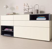 High sideboard CUBE CHANGE contemporarylacquered woodby Werner Aisslinger