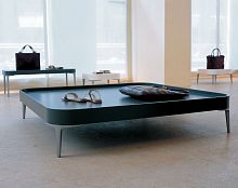 Contemporary coffee table ALPHATABLESpolyurethanethermoplasticcast aluminum base