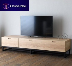 Contemporary TV cabinet SESTINA LUXlowboardwalnutash