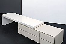 Contemporary chest of drawers PORTICO lacquered MDFnot specifiedwhite