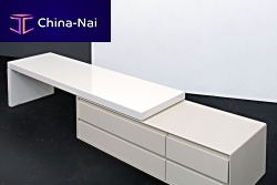 Contemporary chest of drawers PORTICO lacquered MDFnot specifiedwhite